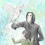 Little Harry and Snape with Hedwig 