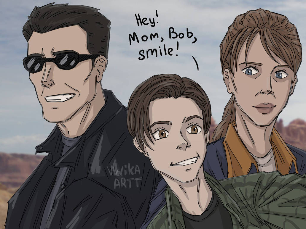 Terminator 2 Hug Terminator 2 FanArt by VWikaARTT on DeviantArt