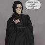 Snape hugs Harry 