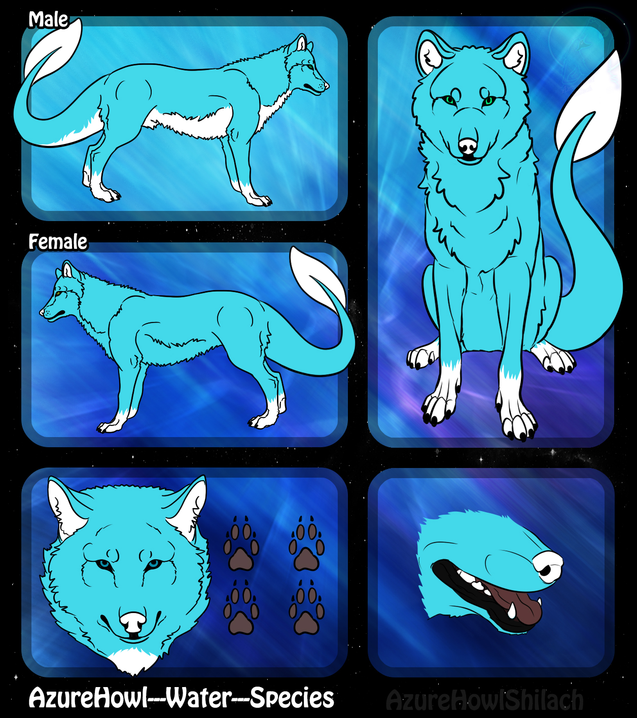 Psychic species color chart by AzureHowlShilach on DeviantArt