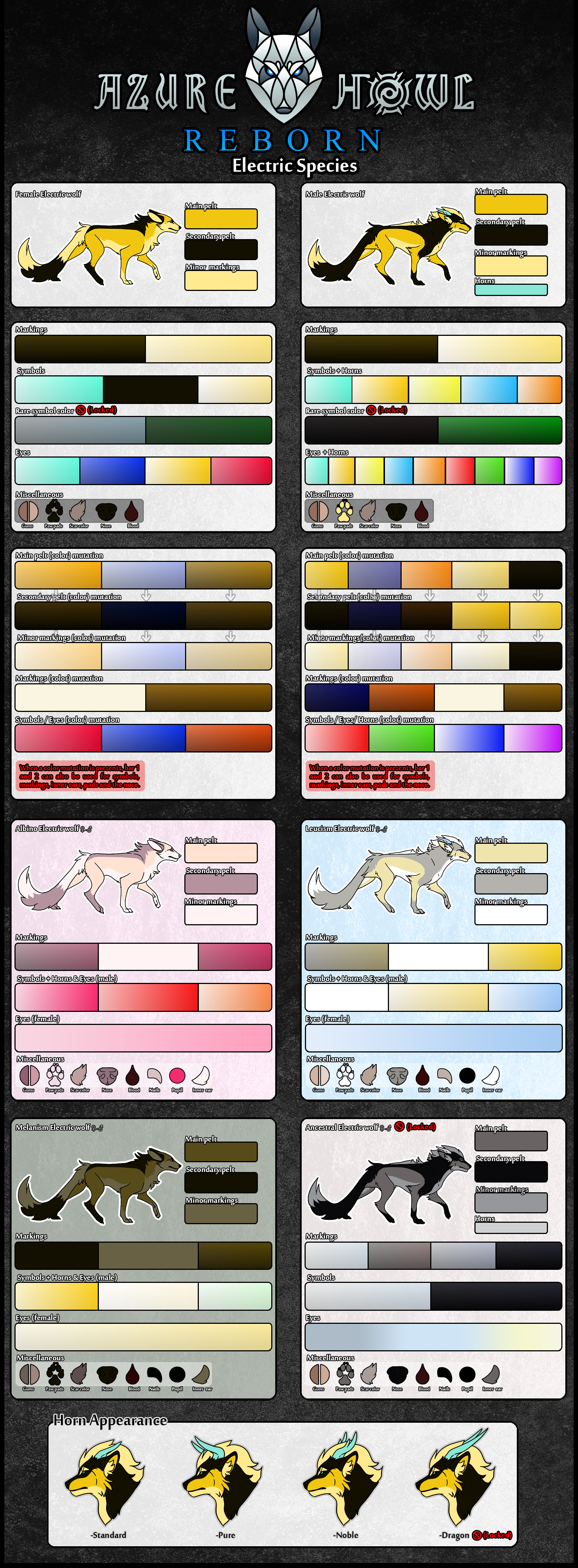 Psychic species color chart by AzureHowlShilach on DeviantArt