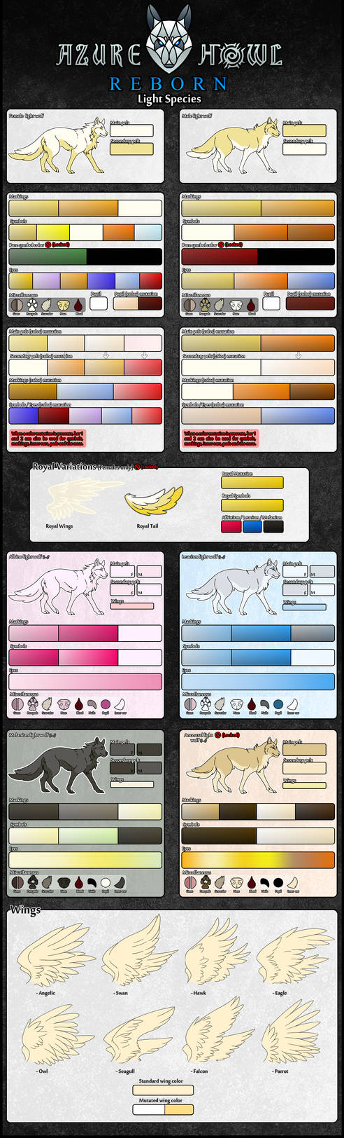 Light species color chart by AzureHowlShilach on DeviantArt