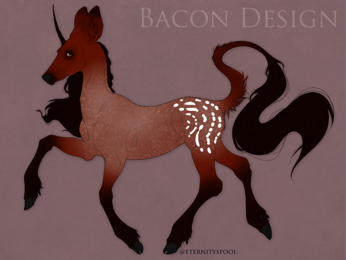 Blood Bay Roan | Bacon Design