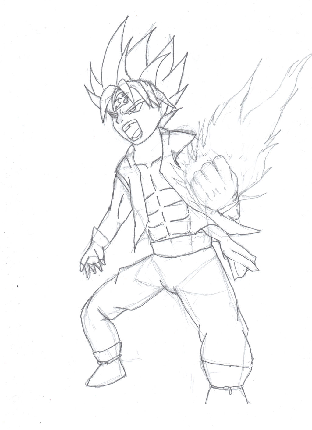 Goku Riley Riley WIP by UltimateKidGoku on DeviantArt