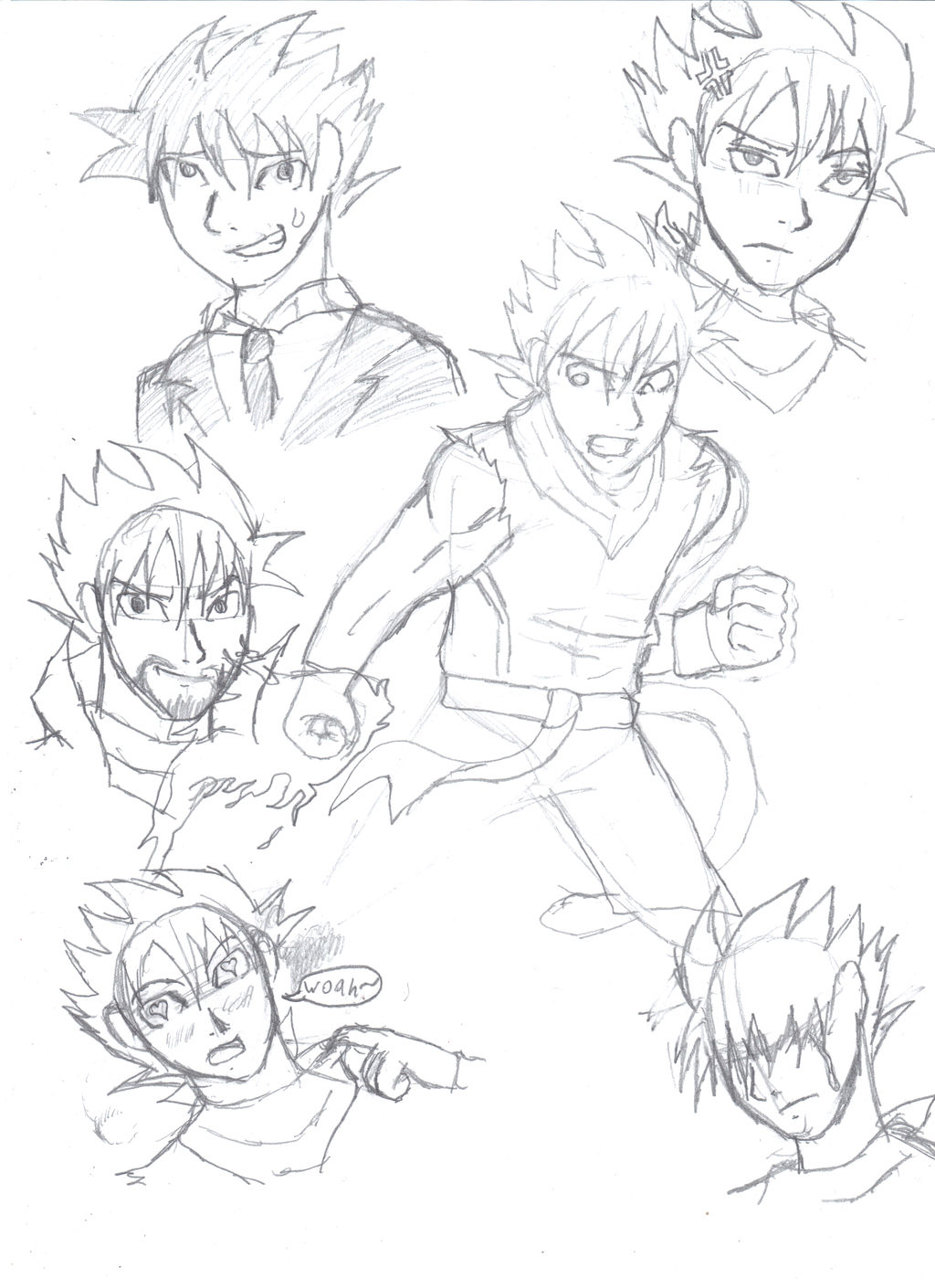 Goku Riley Riley Sketch Dump by UltimateKidGoku on DeviantArt