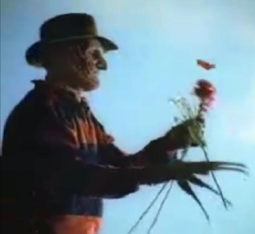 Freddy has FLOWERS?