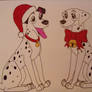 Christmas Dalmatians