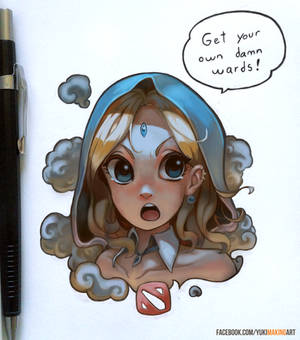 Crystal Maiden gets sick of it