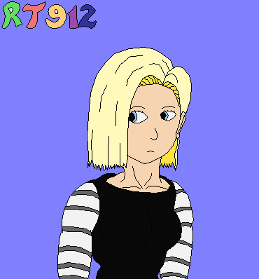 Android 18 bust shot