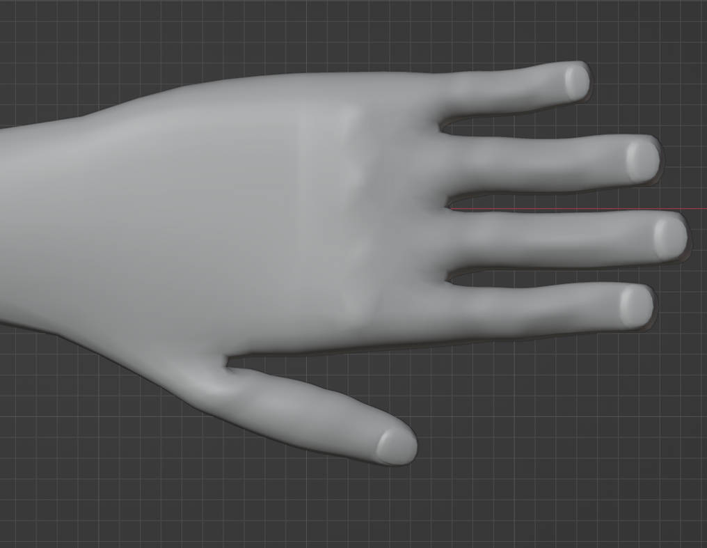 Hand (Top View) by KokoroMMD on DeviantArt