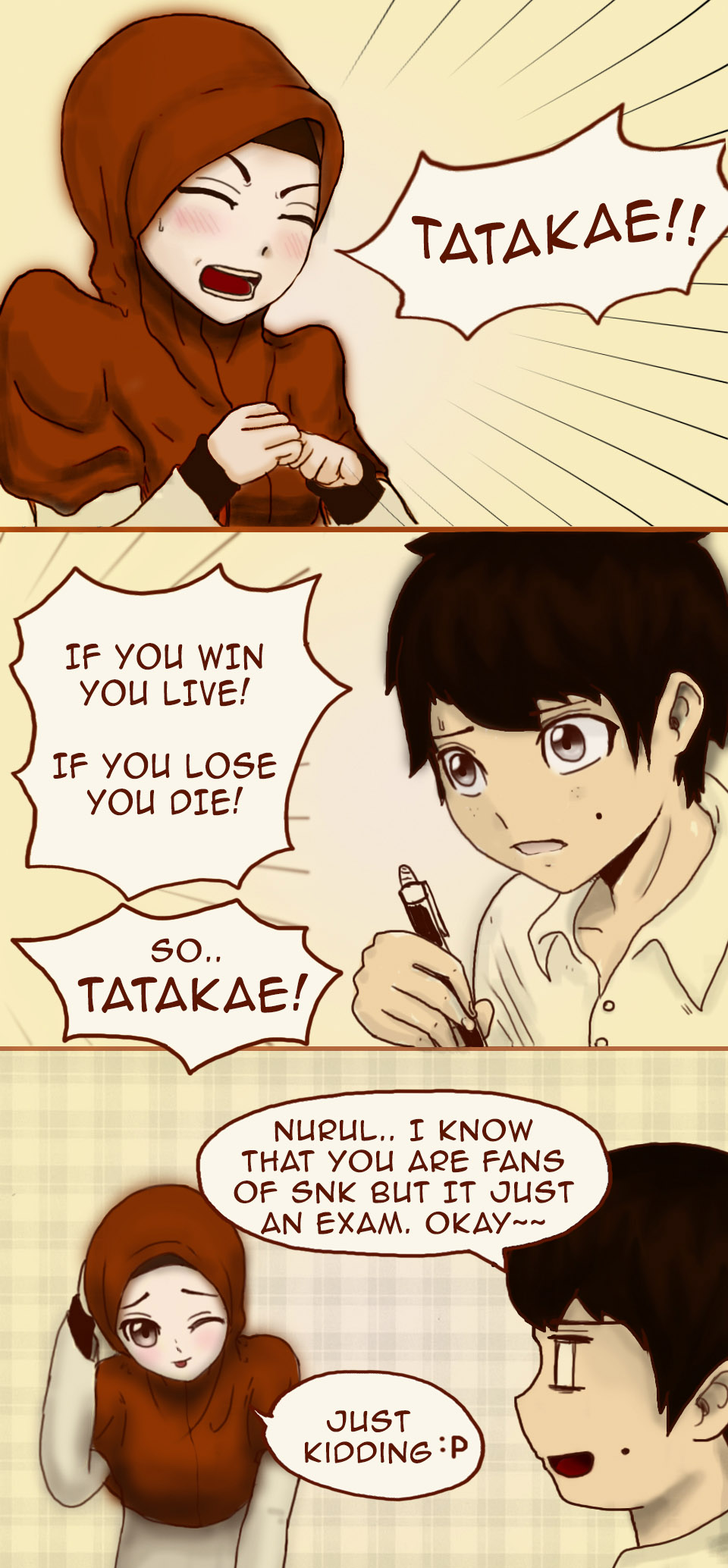 Exam Week : Shingeki no Kyojin style~~