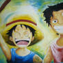 Luffy and Ace