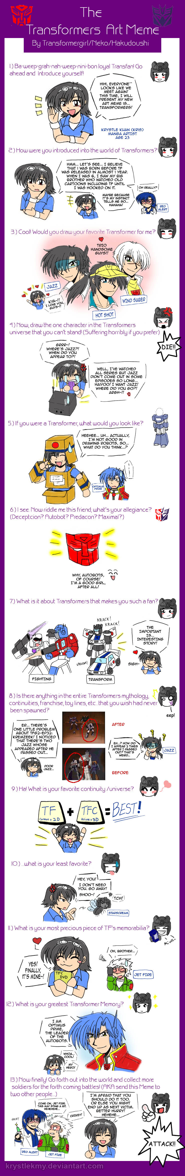 Transformers Art Meme (Humanized)