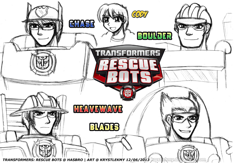 TF Rescue Bots - Humanized Sketch