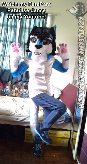 Fursuit Krys-Wolf - ParaPara Paradise Dance 1