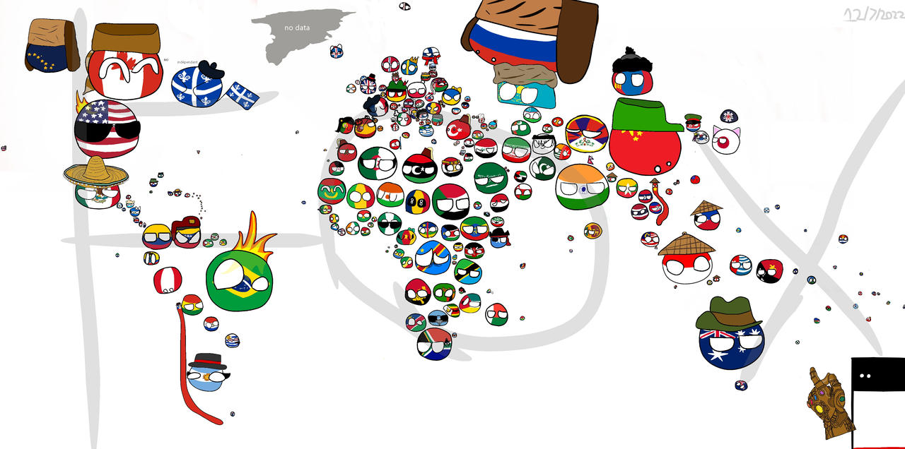 Countryballs world map by foxnoobb on DeviantArt