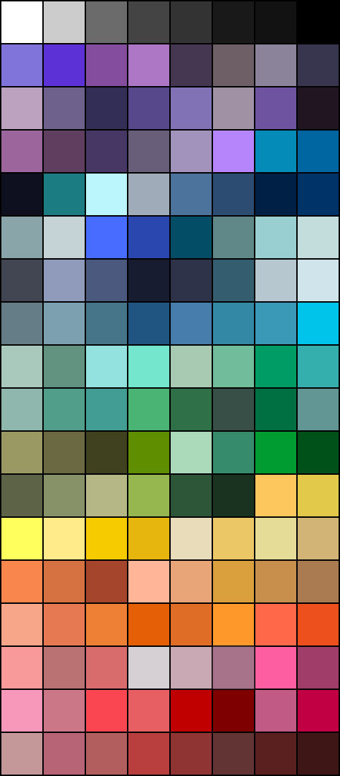 Color Scheets Color Sheet by TaurentheToonster28 on DeviantArt