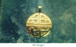 Brass Celtic Cross Pendant by JKL-Designs