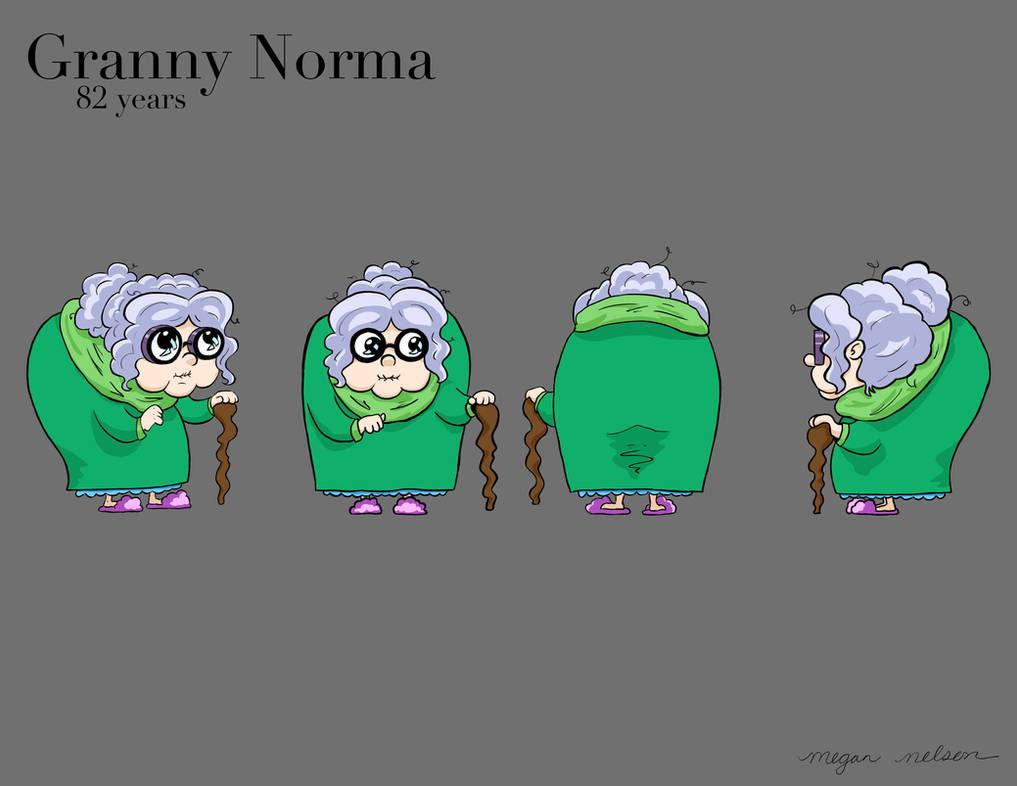 Granny Norma Color Final By Megsmakesart On Deviantart