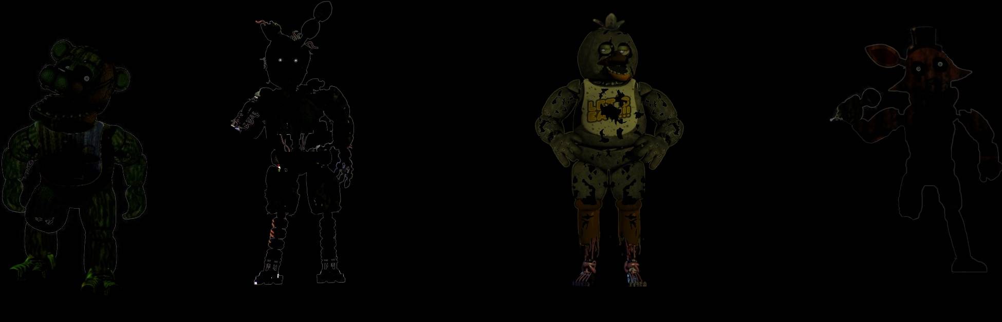 Withered FNaF3 Animatronics by LivingCorpse7 on DeviantArt