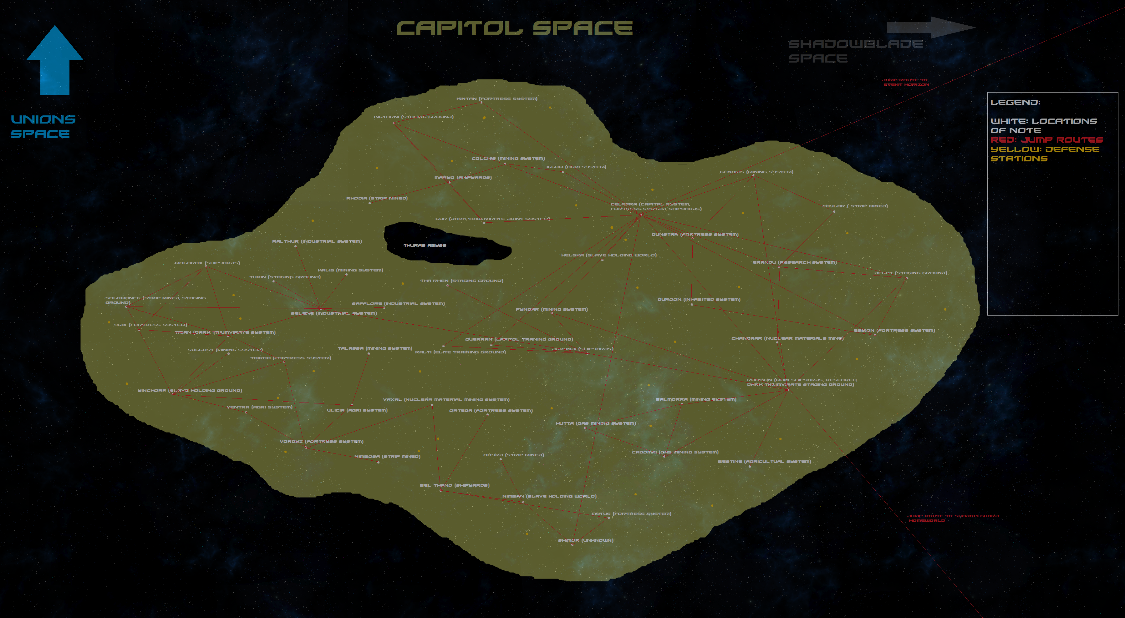 Capitol space map