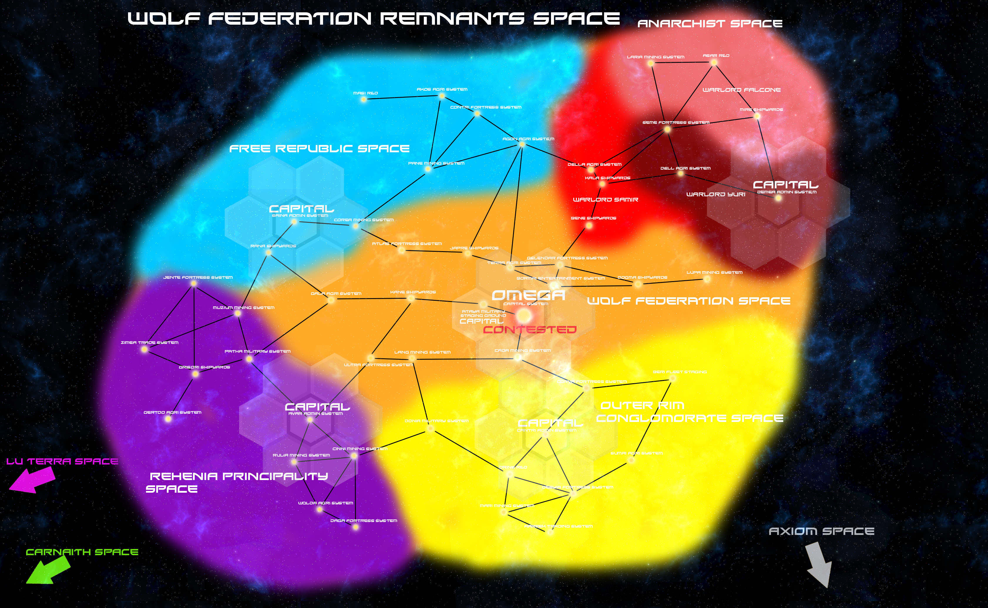 United Federation Civil War Map