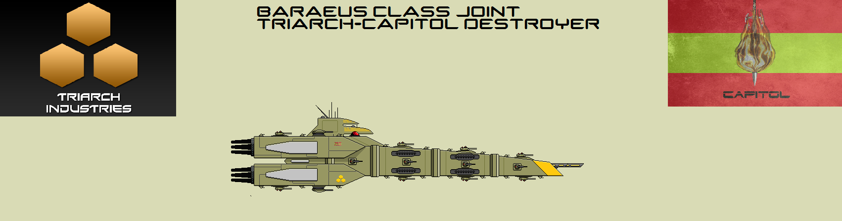 Baraeus Class Joint Triarch-Capitol Destroyer