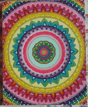 Mandala coloured