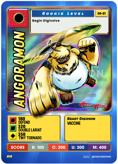 Digimon Card - Angoramon by Canvasmon on DeviantArt