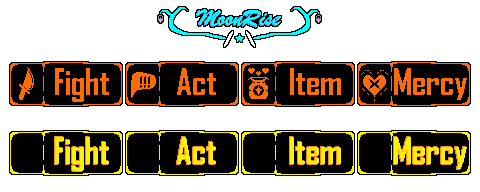 Undertale buttons by MoonRiseOrIdk on DeviantArt