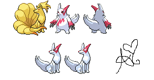 Zangoose + Ninetails Sprites