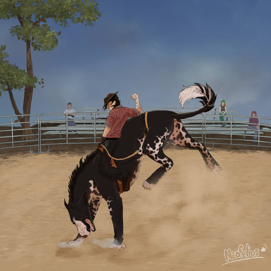 Djibb Rodeo Shedu || Yeehaw Cowboy! || Djibb Rodeo #2 by Ferrettto on DeviantArt