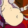 Festive boy belly
