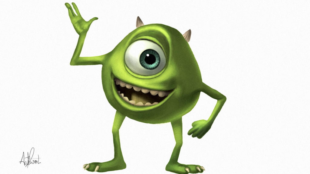 Mike Wasowski (Monsters Inc.) Painting by arthurforzus on DeviantArt