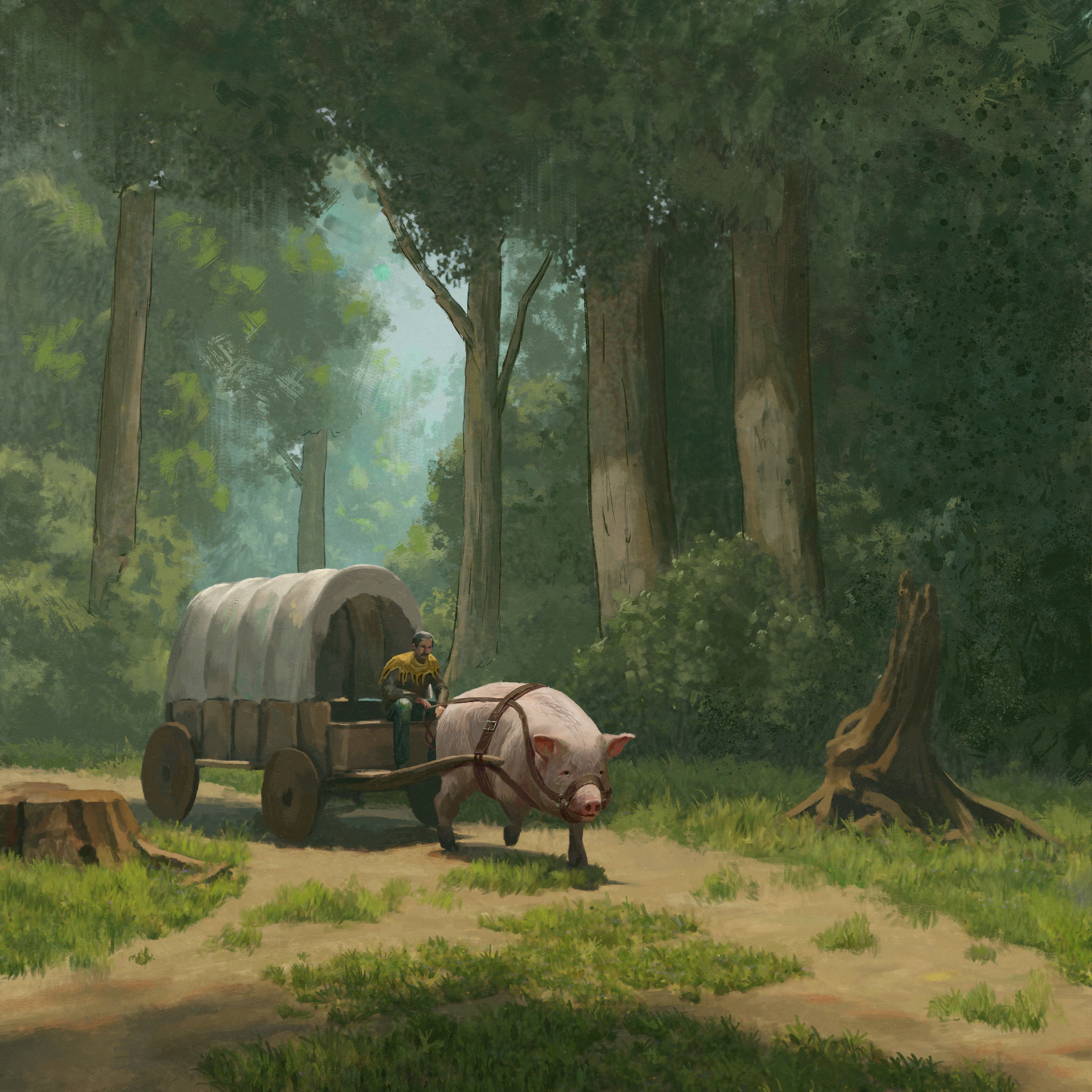 cart on road by arnaud-ptt on DeviantArt