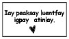 Pig Latin stamp