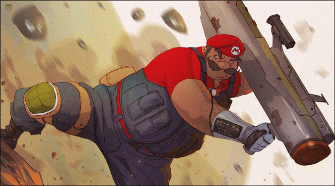 Militant Mario by CoranKizerStone on DeviantArt
