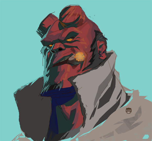 Hellboy by CoranKizerStone
