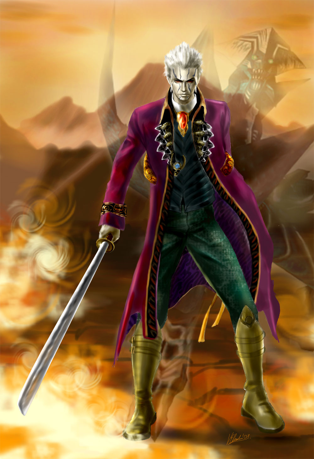 Vergil Devil May Cry V fanart by DarkeyArts on DeviantArt