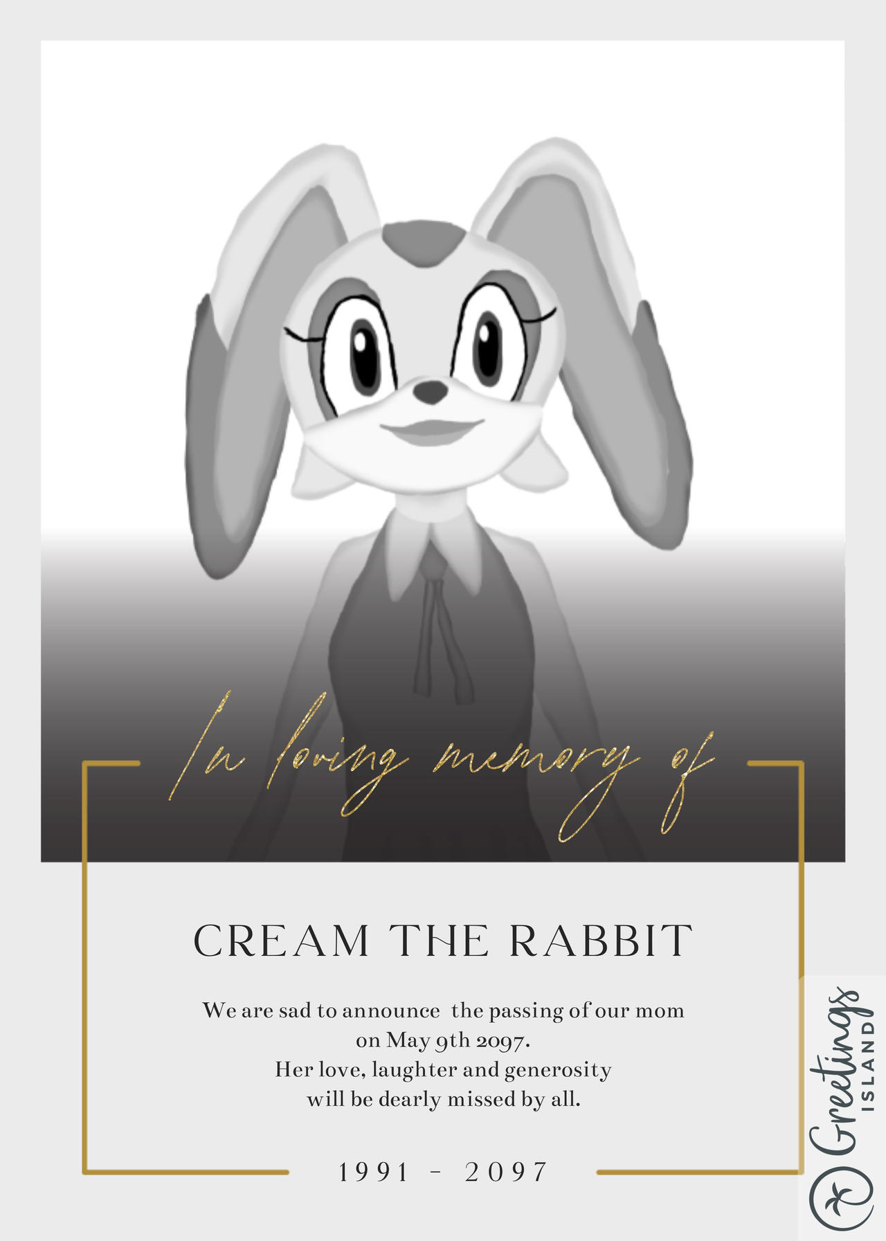 Crean Rabbit In Loving memory of Cream The Rabbit by TheSpacebotsFan1986 on DeviantArt