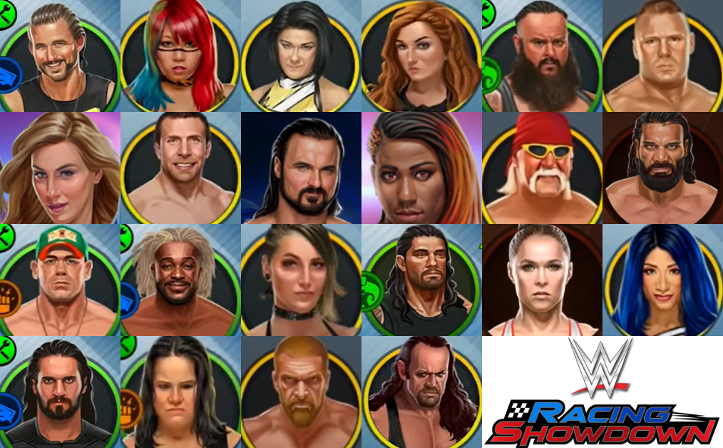 Wwe Racing WWE Racing Showdown Roster by yoink17 on DeviantArt