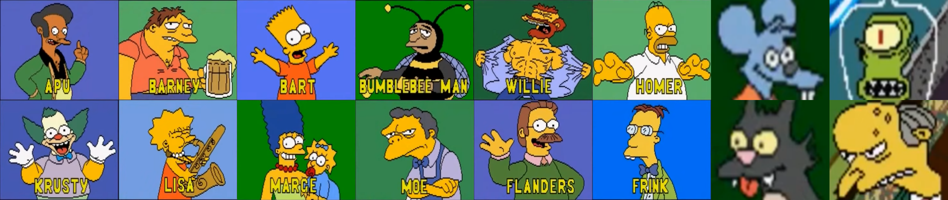 Wcw Simpsons The Simpsons Wrestling Roster by yoink17 on DeviantArt