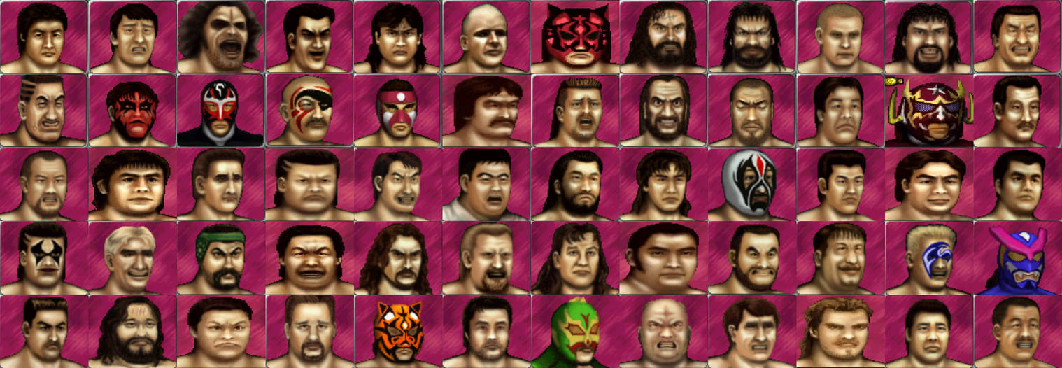 Virtual Pro Wrestling Roster by yoink17 on DeviantArt