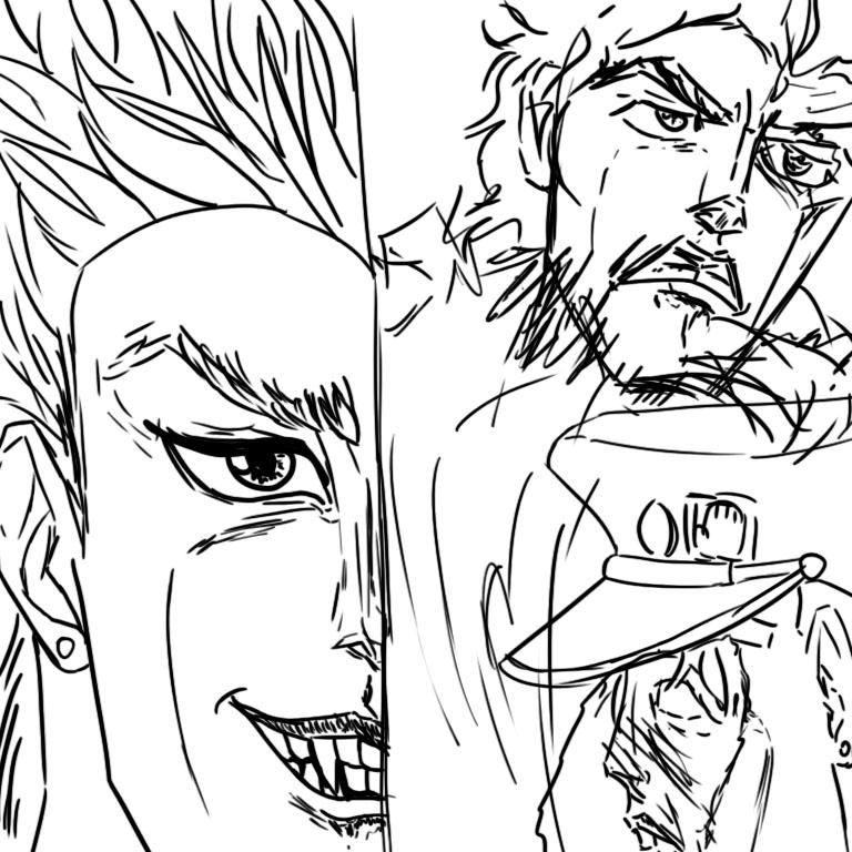 Sketch Of Early Jotaro Vs DIO By MarkoSep2001 On DeviantArt sketch-of-early-jotaro-vs-dio-by-markosep2001-on-deviantart