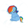 Baby Rainbow Dash -sleeping-