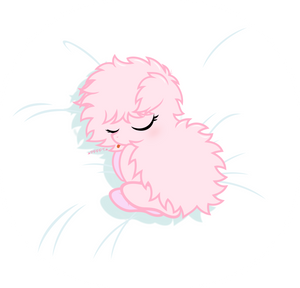 Baby Fluffle Puff -sleeping-