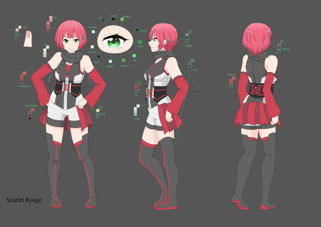 Scarlet Character Design by shelbybl on DeviantArt