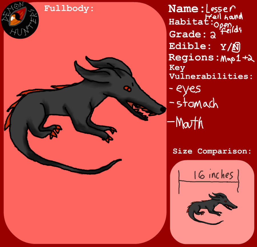 Lesser Hellhound Demon by brambleclaw33 on DeviantArt