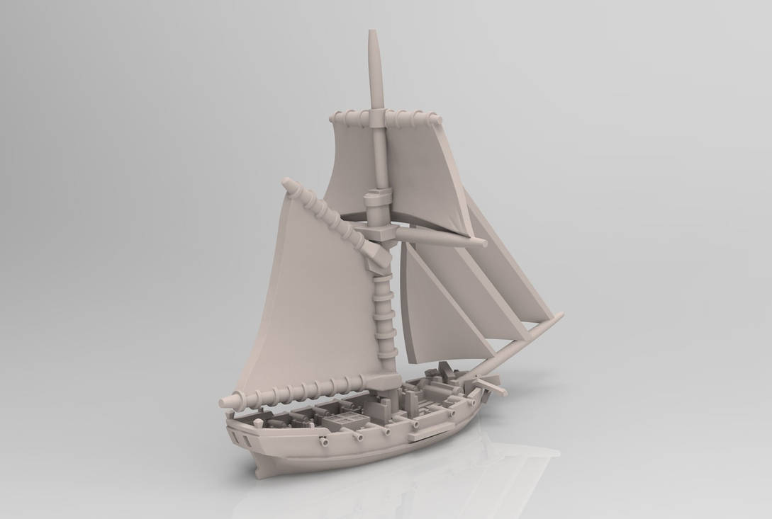 Cutter ship by velvetmark on DeviantArt