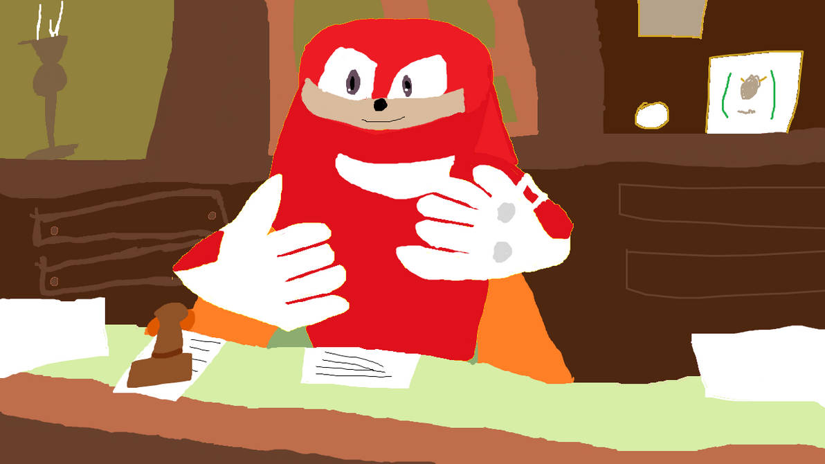 Knuckles Meme Approved Paint Frame 1 by NotAFemale on DeviantArt